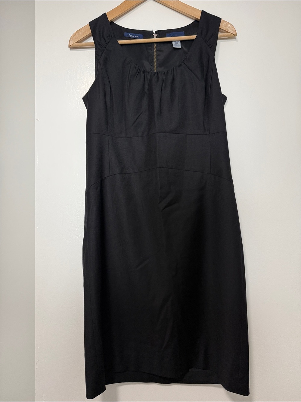 J. Crew Black Midi Sheath Dress